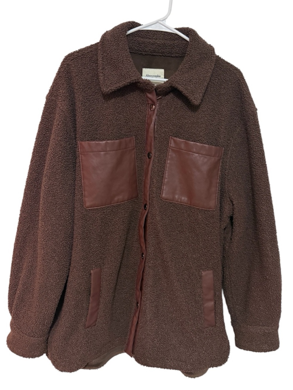 Abercrombie & Fitch Brown Sherpa Military Field Jacket